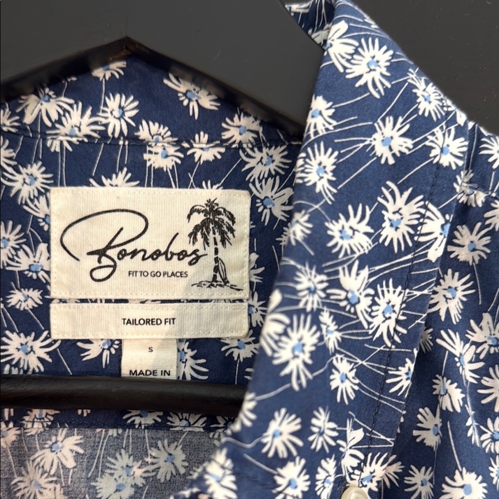 Bonobos Men's Riviera Short Sleeve Floral Shirt - Picture 2 of 4